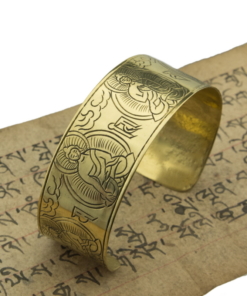 Bracelet tibétain Bouddha en bronze.