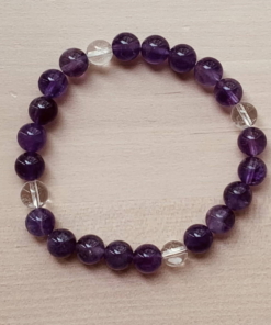 Bracelet Améthyste Cristal de roche