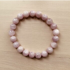 Bracelet Kunzite, pierre naturelle de couleur rose.