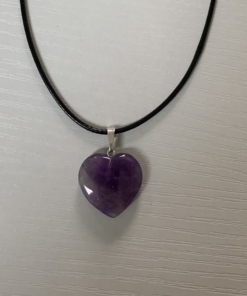 Pendentif cœur améthyste