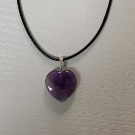 Pendentif cœur améthyste