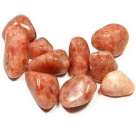 Pierre de soleil, pierre naturelle de couleurs orange, orange-brun.