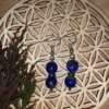 Boucles d'oreilles Lapis Lazuli pendantes