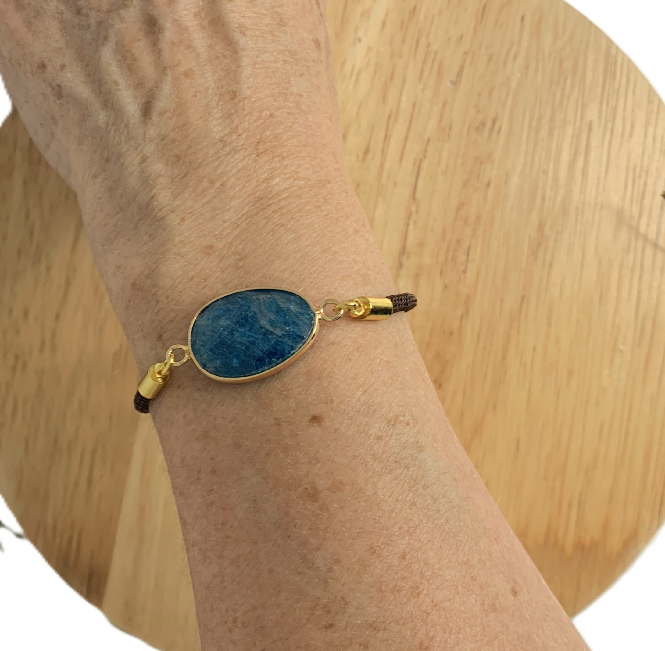 Bracelet Apatite Cordon 4 Bracelet Apatite Cordon – Image 3