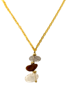 Pendentif Cristal de Roche Rutile