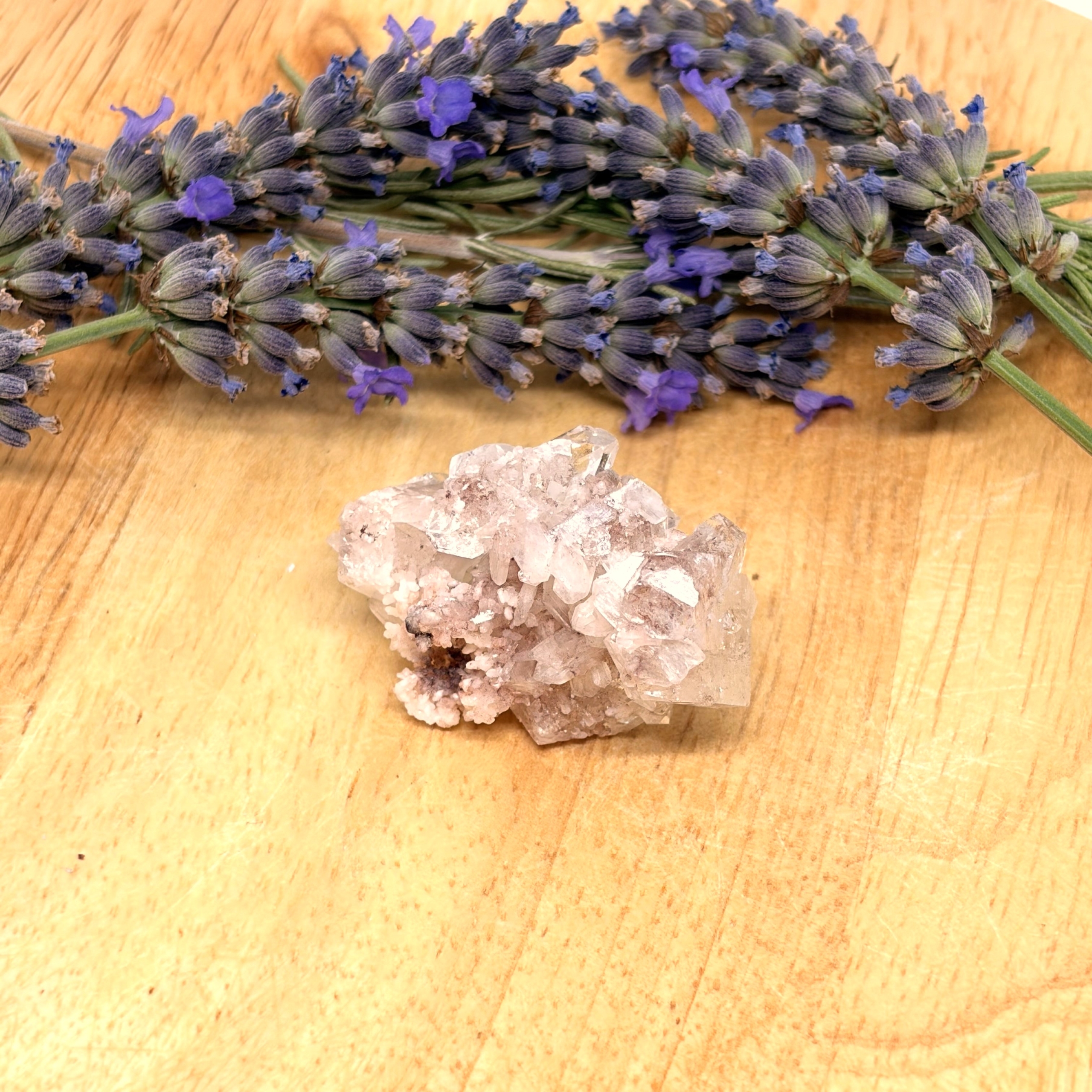 Stilbite, Apophyllite Cristaux 4 Stilbite, Apophyllite Cristaux – Image 3