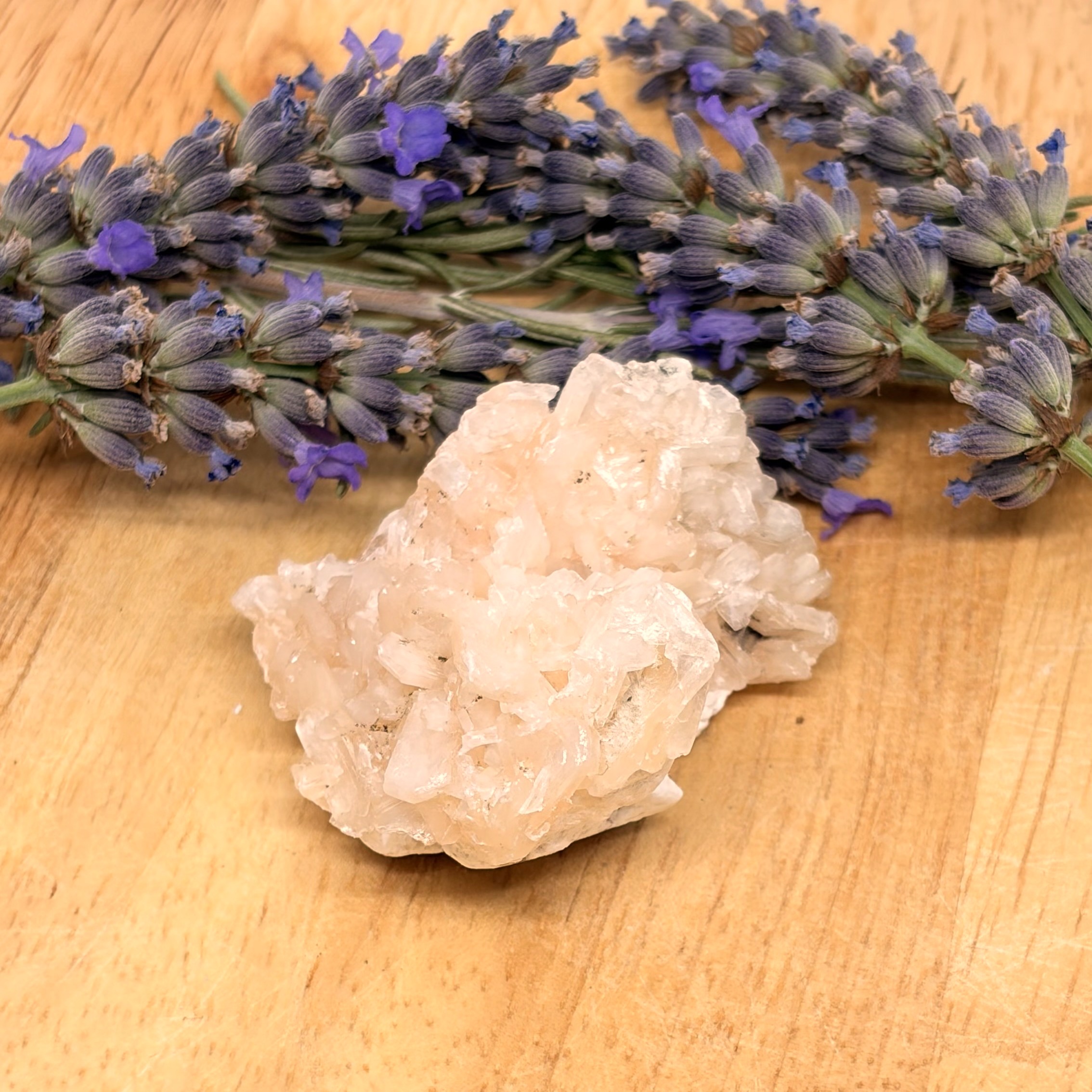 Stilbite, Apophyllite Cristaux 4 Stilbite, Apophyllite Cristaux – Image 2